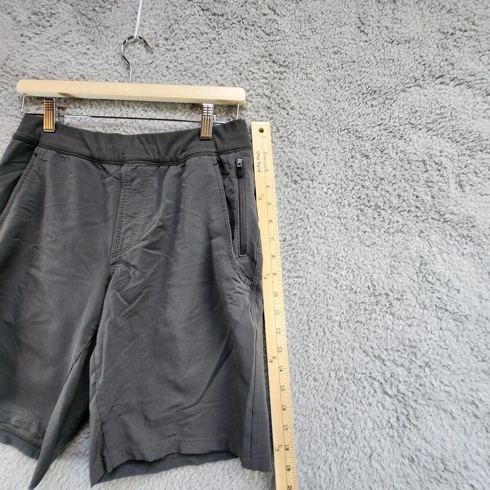 The North Face Shorts Men's Small Gray Nylon Stretch Pockets Mid Rise Drawstring